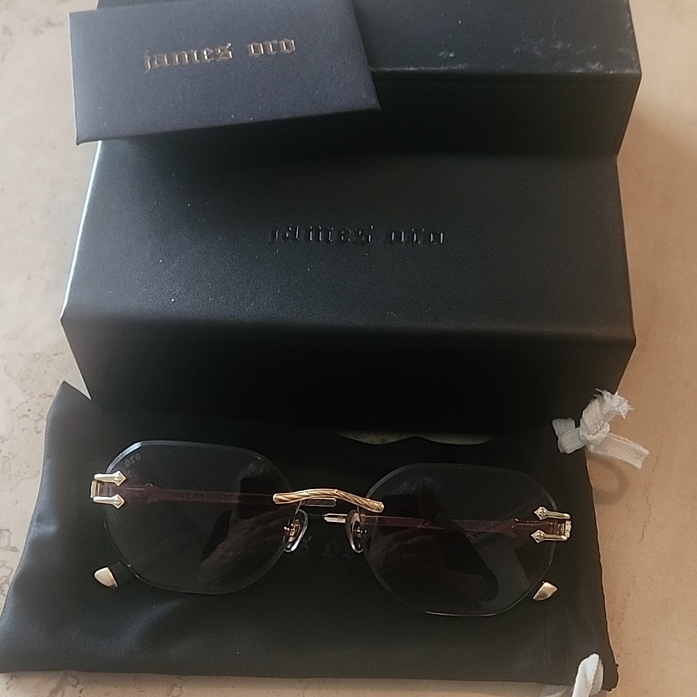 James Oro Rimless sunglasses